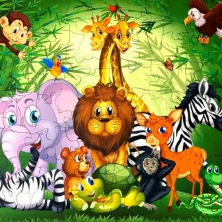 Puzzle de la jungle pour les plus petits