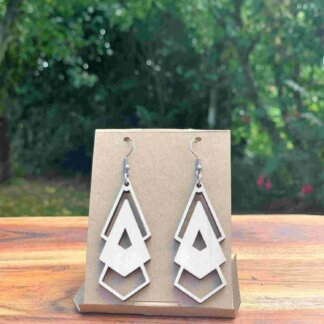 triangles creux (3 couleurs) - Bois clair