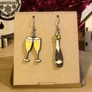 Boucle d'oreilles Champagne