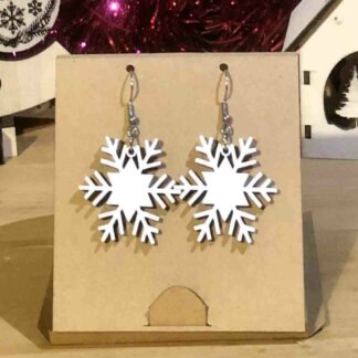 Boucle d'oreilles flocons