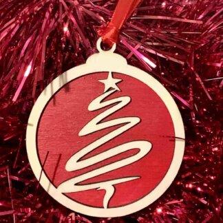 Boule de Noël en bois