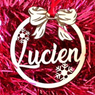 Boule de Noël personnalisée