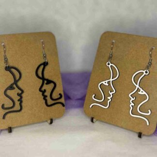 Boucle d'oreille "Visage"