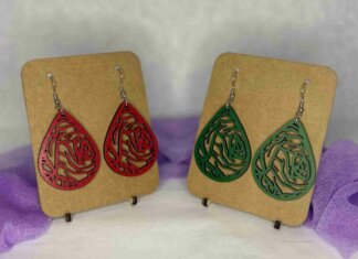 Boucle d'oreille "Les Roses"