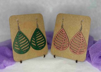 Boucle d'oreille "Feuille"