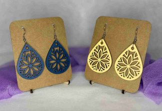 Boucle d'oreille "Les Rosaces"