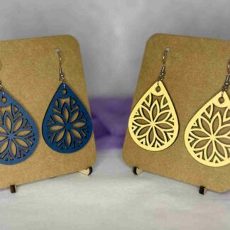 Boucle d'oreille "Les Rosaces"