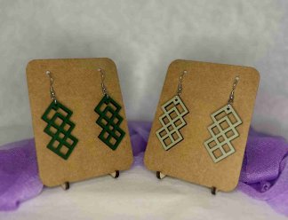 Boucle d'oreille "Carrés"