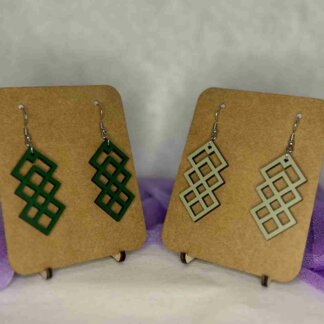 Boucle d'oreille "Carrés"
