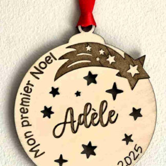 Boule de Noël étoilée "Mon premier Noël"