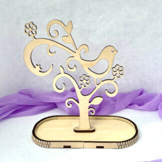 Porte boucle d'oreille oiseau